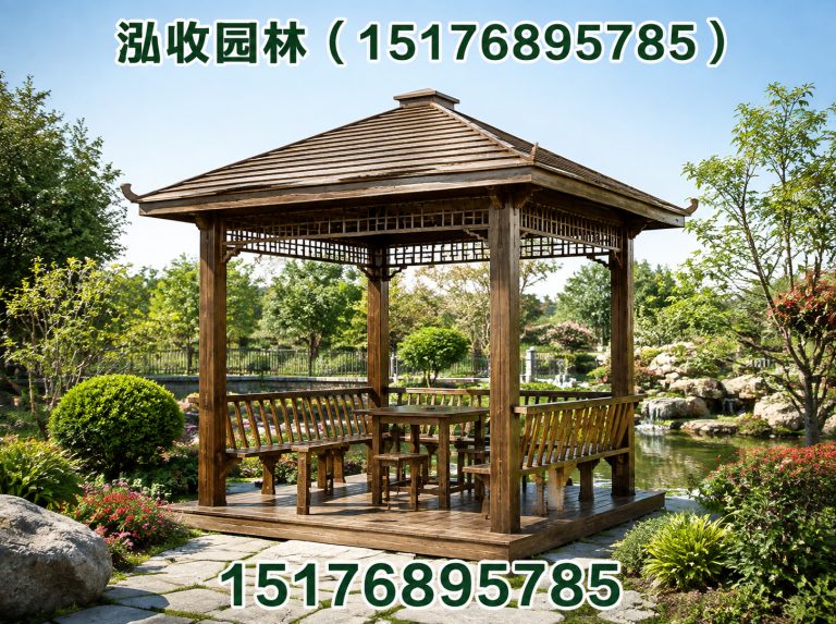 锡林郭勒防腐木凉亭展示图